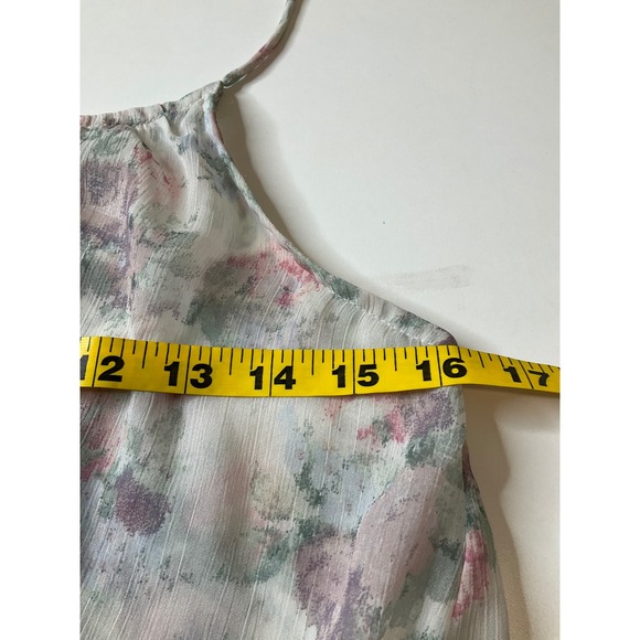 Abercrombie & Fitch Floral Sleeveless Strappy Sheer Flowy Top - Picture 4 of 5